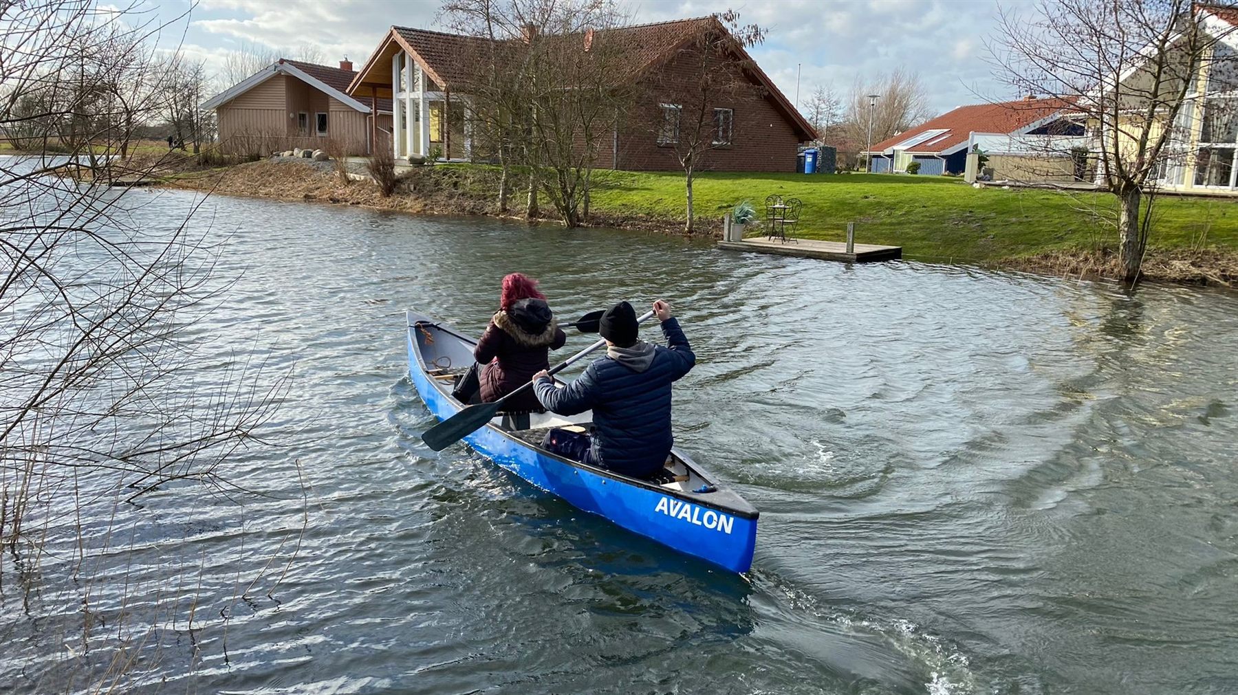 Kanu am See beim Ferienhaus AVALON in Otterndorf an der Nordsee